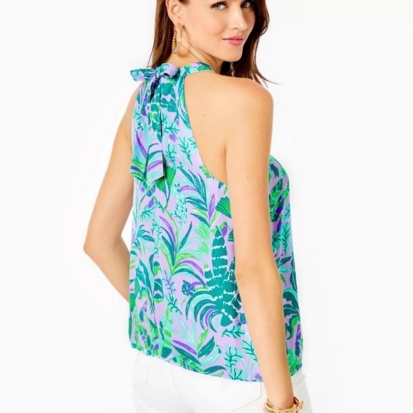Lilly Pulitzer Rori Halter Top Blouse - Picture 2 of 13